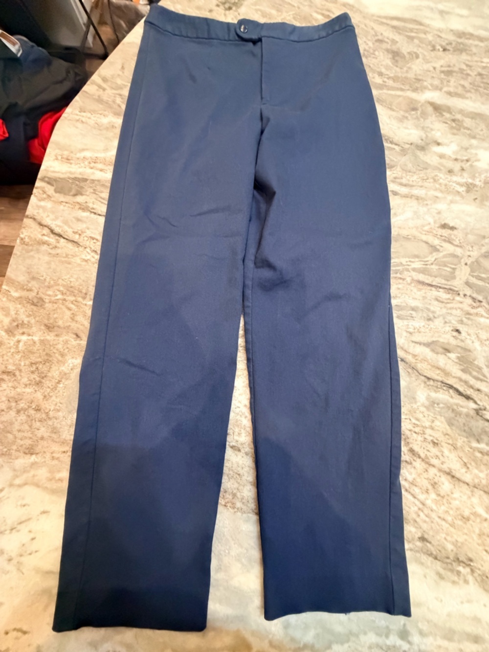 Worthington Size 8 Navy Dress Pants Slim Leg Business Casual Work